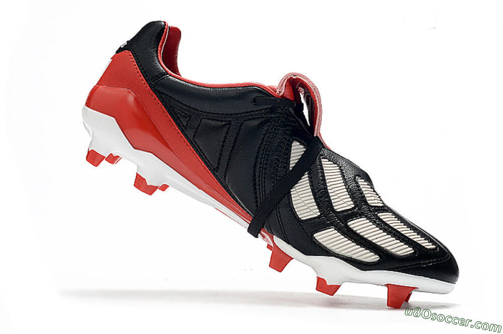 Adidas Predator Mania FG Firm Ground Soccer Cleats - Black/White/Red 4