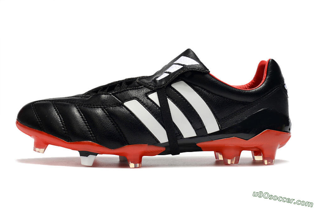 Adidas Predator Mania FG Firm Ground Soccer Cleats - Black/White/Red 2