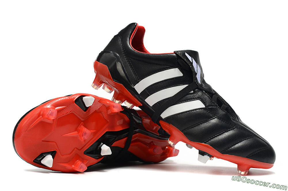 Adidas Predator Mania FG Firm Ground Soccer Cleats - Black/White/Red 4