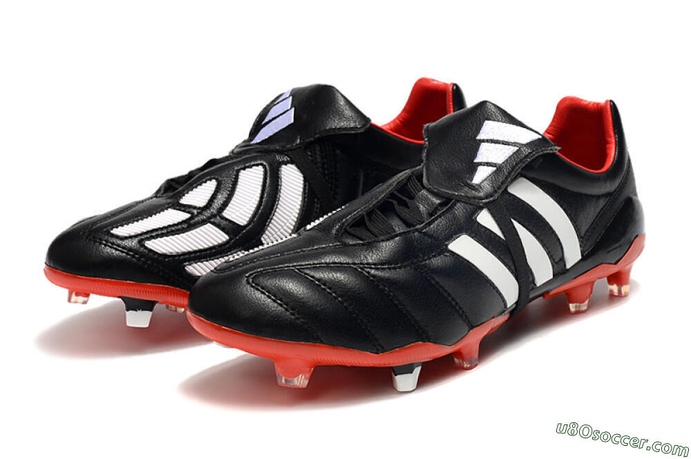 Adidas Predator Mania FG Firm Ground Soccer Cleats - Black/White/Red 5