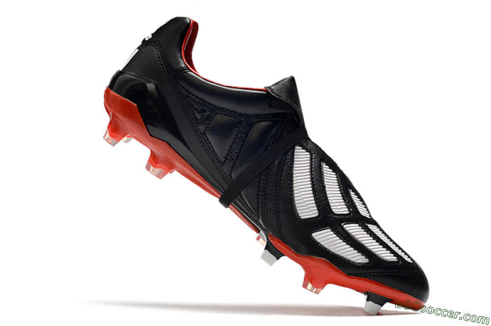 Adidas Predator Mania FG Firm Ground Soccer Cleats - Black/White/Red 7