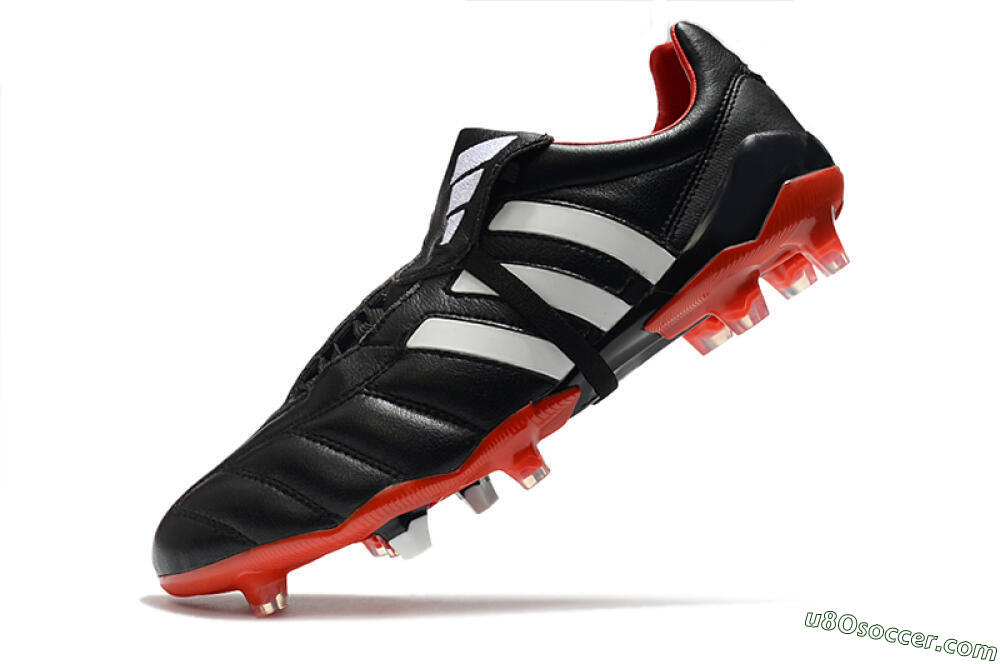 Adidas Predator Mania FG Firm Ground Soccer Cleats - Black/White/Red 8