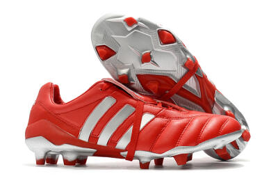 Adidas Predator Mania FG Firm Ground Soccer Cleats - Red/Silver