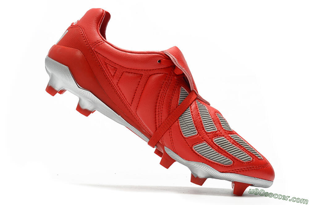 Adidas Predator Mania FG Firm Ground Soccer Cleats - Red/Silver 7