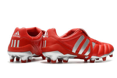 Adidas Predator Mania FG Firm Ground Soccer Cleats - Red/Silver