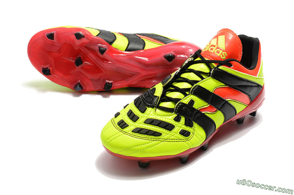 Adidas Predator Accelerator Electricity FG Firm Ground Soccer Cleats - Yellow/Red/Black 3