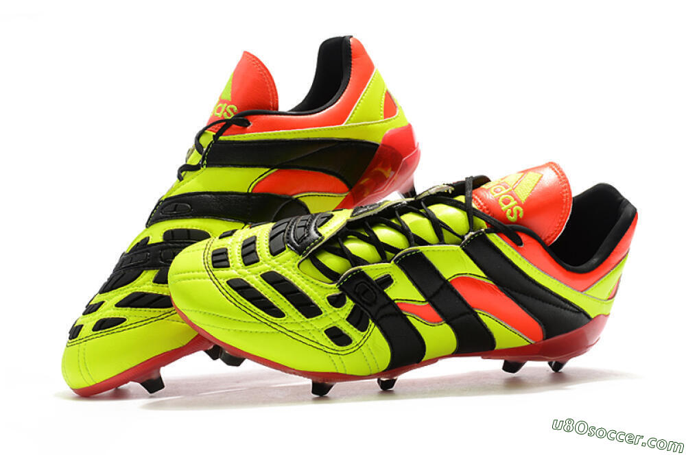Adidas Predator Accelerator Electricity FG Firm Ground Soccer Cleats - Yellow/Red/Black 6
