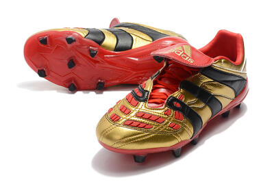 Adidas Predator Accelerator Electricity FG Firm Ground Soccer Cleats - Gold/Red/Black