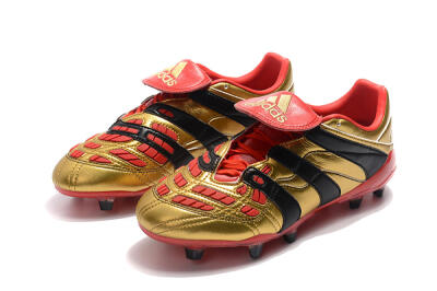 Adidas Predator Accelerator Electricity FG Firm Ground Soccer Cleats - Gold/Red/Black