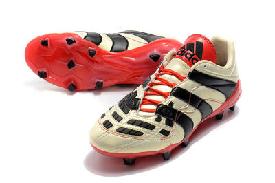 Adidas Predator Accelerator Electricity FG Firm Ground Soccer Cleats - White/Black/Red
