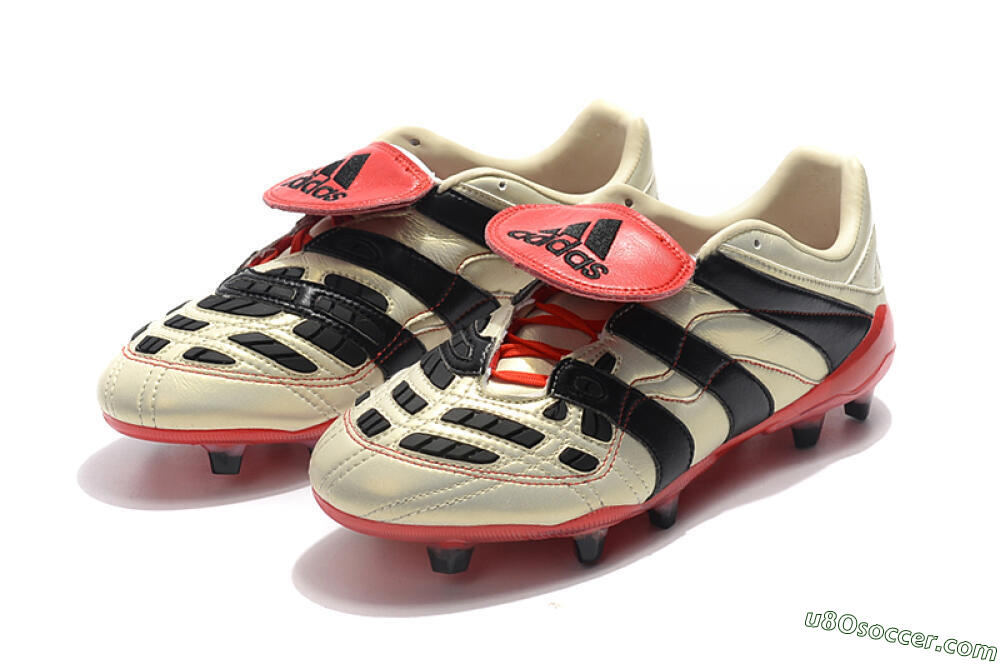 Adidas Predator Accelerator Electricity FG Firm Ground Soccer Cleats - White/Black/Red 5