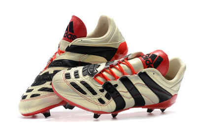 Adidas Predator Accelerator Electricity FG Firm Ground Soccer Cleats - White/Black/Red