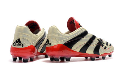 Adidas Predator Accelerator Electricity FG Firm Ground Soccer Cleats - White/Black/Red