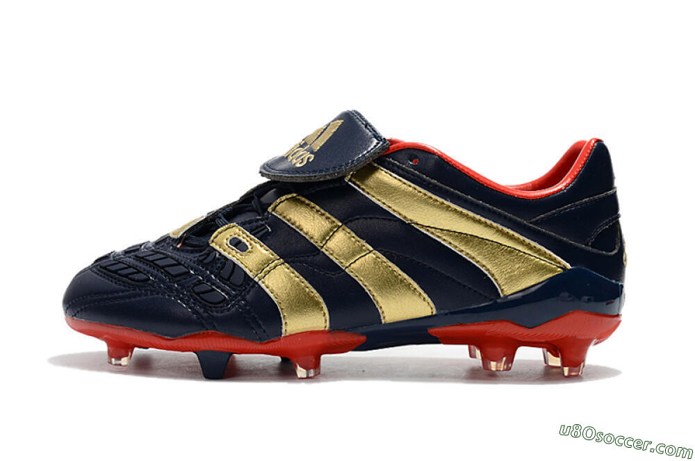 Adidas Predator Accelerator Electricity FG Firm Ground Soccer Cleats - Blue/Gold/Red 2