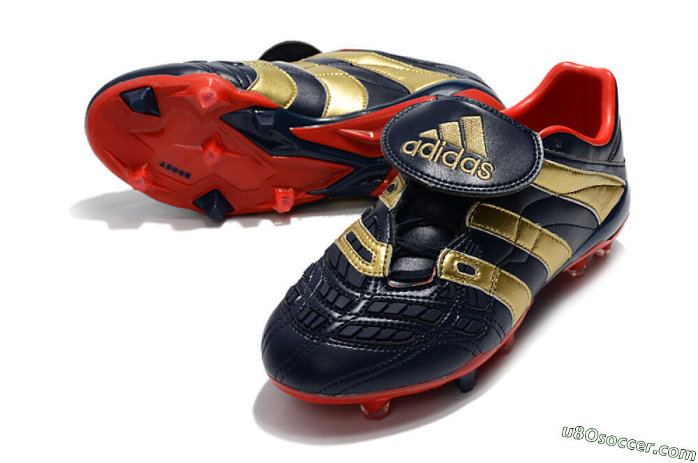 Adidas Predator Accelerator Electricity FG Firm Ground Soccer Cleats - Blue/Gold/Red 3