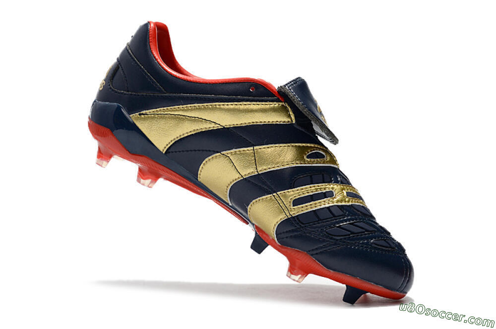 Adidas Predator Accelerator Electricity FG Firm Ground Soccer Cleats - Blue/Gold/Red 7