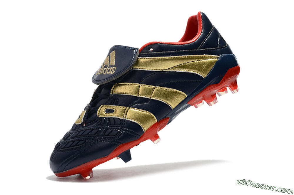 Adidas Predator Accelerator Electricity FG Firm Ground Soccer Cleats - Blue/Gold/Red 8
