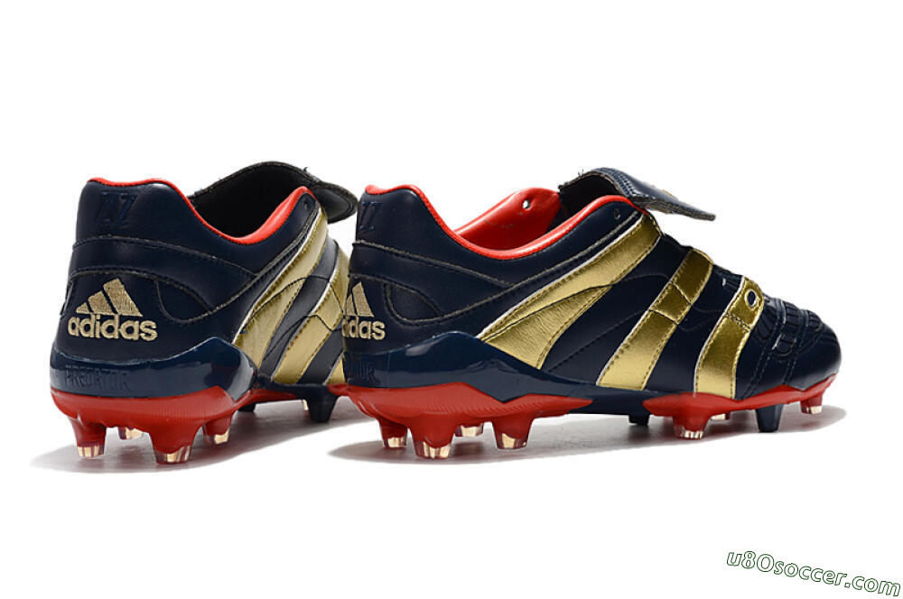Adidas Predator Accelerator Electricity FG Firm Ground Soccer Cleats - Blue/Gold/Red 9