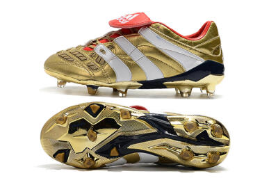Adidas Predator Accelerator Electricity FG Firm Ground Soccer Cleats - Gold/Red/White