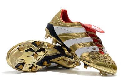 Adidas Predator Accelerator Electricity FG Firm Ground Soccer Cleats - Gold/Red/White