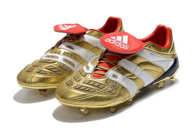 Adidas Predator Accelerator Electricity FG Firm Ground Soccer Cleats - Gold/Red/White