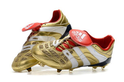 Adidas Predator Accelerator Electricity FG Firm Ground Soccer Cleats - Gold/Red/White