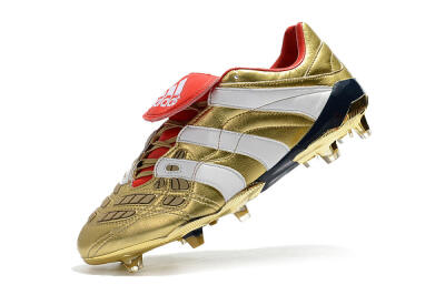 Adidas Predator Accelerator Electricity FG Firm Ground Soccer Cleats - Gold/Red/White