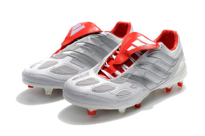 Beckham x Adidas Predator Precision FG Firm Ground Soccer Cleats - Grey/Red/White