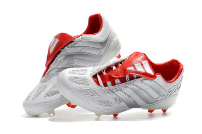Beckham x Adidas Predator Precision FG Firm Ground Soccer Cleats - Grey/Red/White