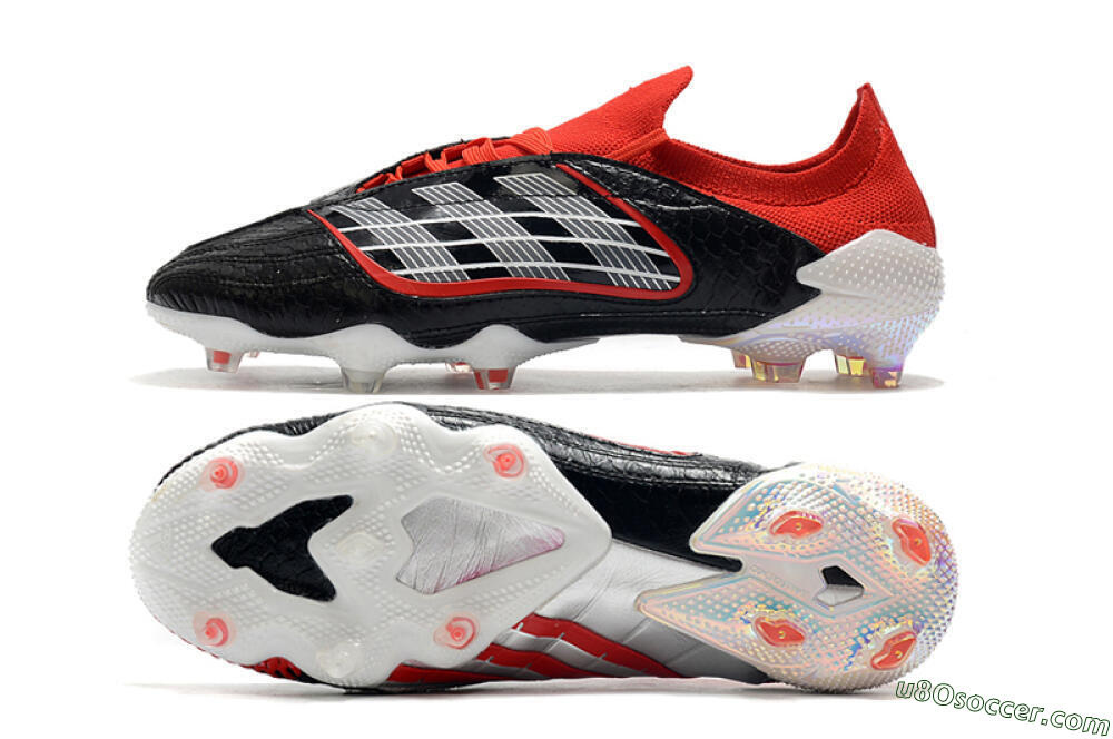 Adidas Predator Archive Limited Edition FG Firm Ground Soccer Cleats - Black/White/Red 0