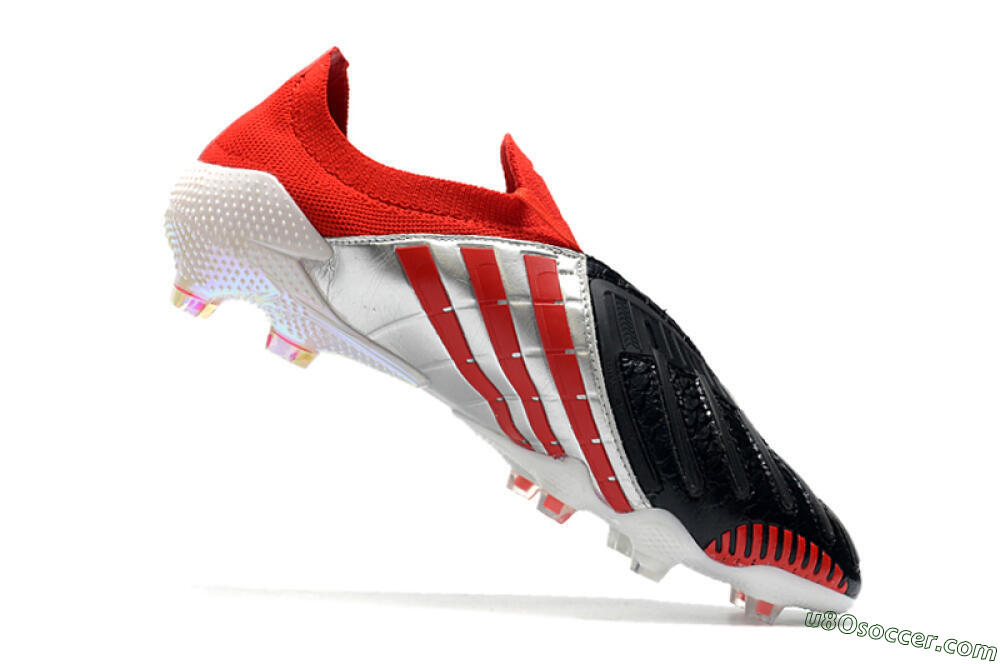 Adidas Predator Archive Limited Edition FG Firm Ground Soccer Cleats - Black/White/Red 4