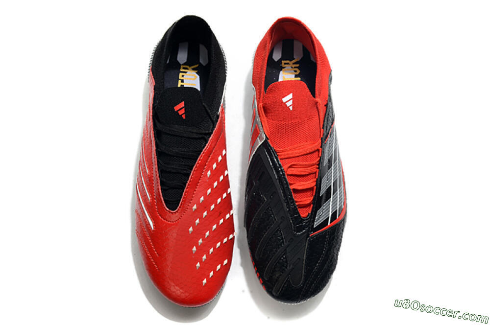 Adidas Predator Archive Limited Edition FG Firm Ground Soccer Cleats - Black/White/Red 6