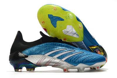 Adidas Predator Archive Limited Edition FG Firm Ground Soccer Cleats - Blue/Silver/Red/Yellow