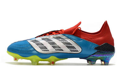 Adidas Predator Archive Limited Edition FG Firm Ground Soccer Cleats - Blue/Silver/Red/Yellow