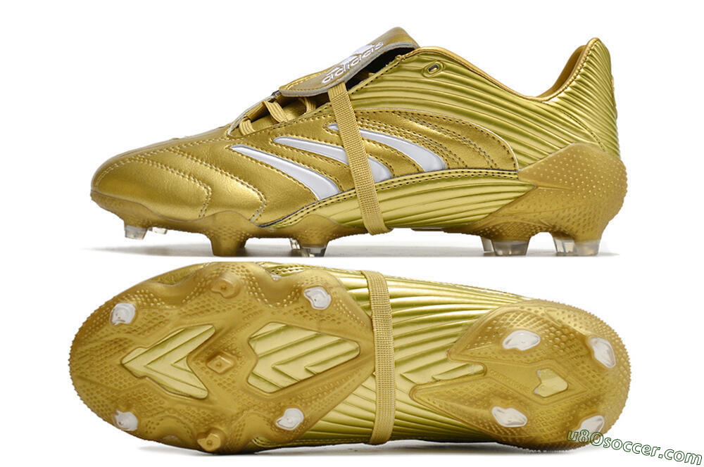 Adidas Predator Absolute 20 FG Firm Ground Soccer Cleats - Gold/White 0