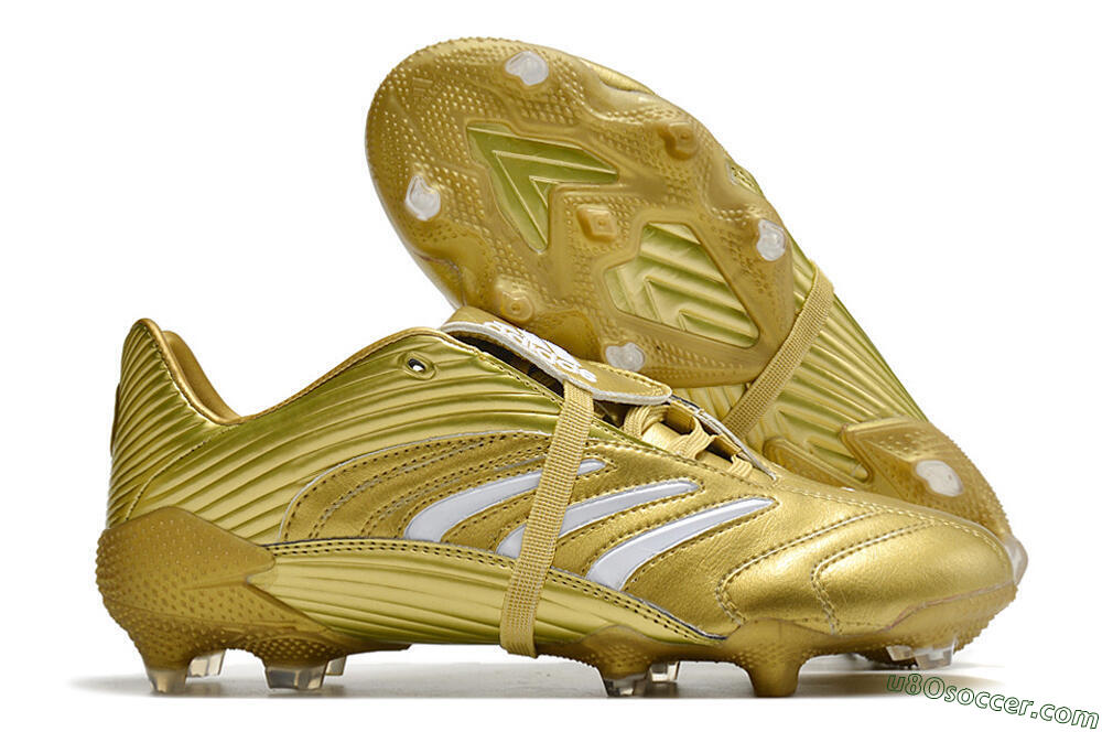 Adidas Predator Absolute 20 FG Firm Ground Soccer Cleats - Gold/White 1