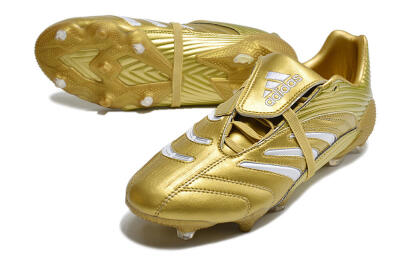 Adidas Predator Absolute 20 FG Firm Ground Soccer Cleats - Gold/White