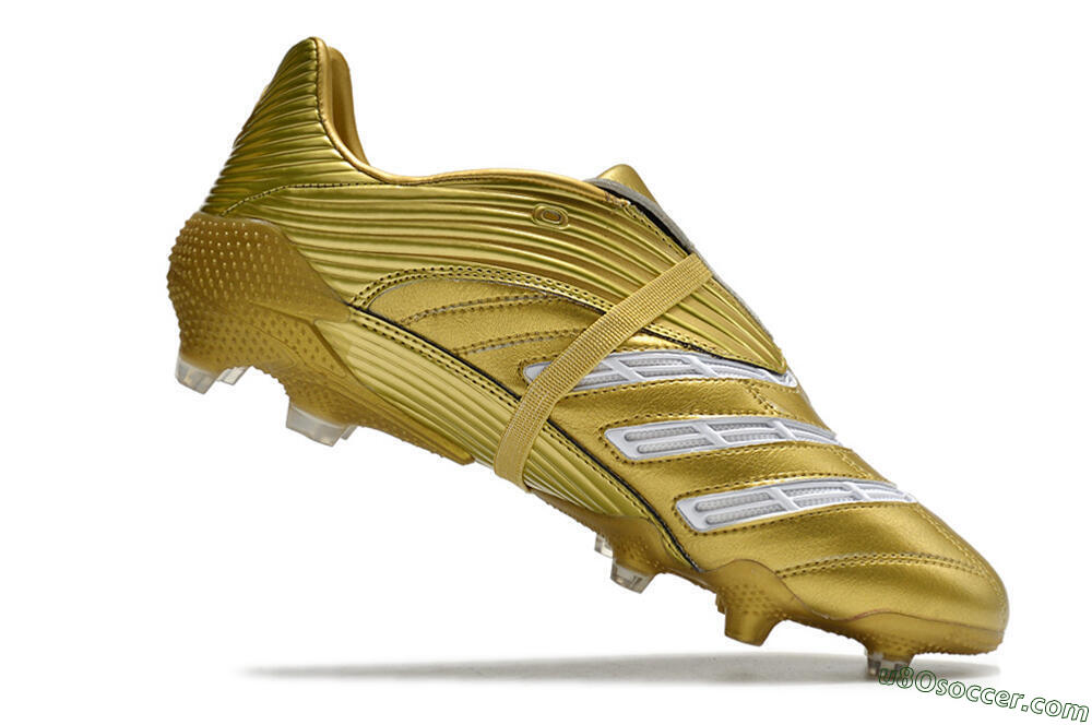 Adidas Predator Absolute 20 FG Firm Ground Soccer Cleats - Gold/White 4
