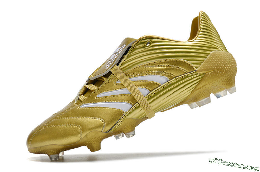 Adidas Predator Absolute 20 FG Firm Ground Soccer Cleats - Gold/White 5