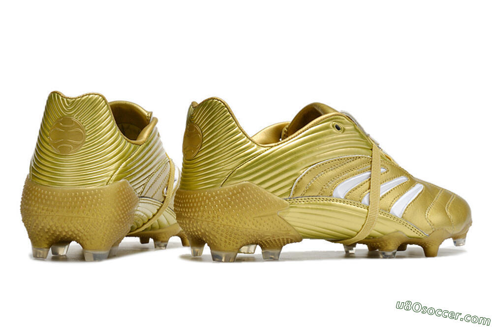 Adidas Predator Absolute 20 FG Firm Ground Soccer Cleats - Gold/White 6
