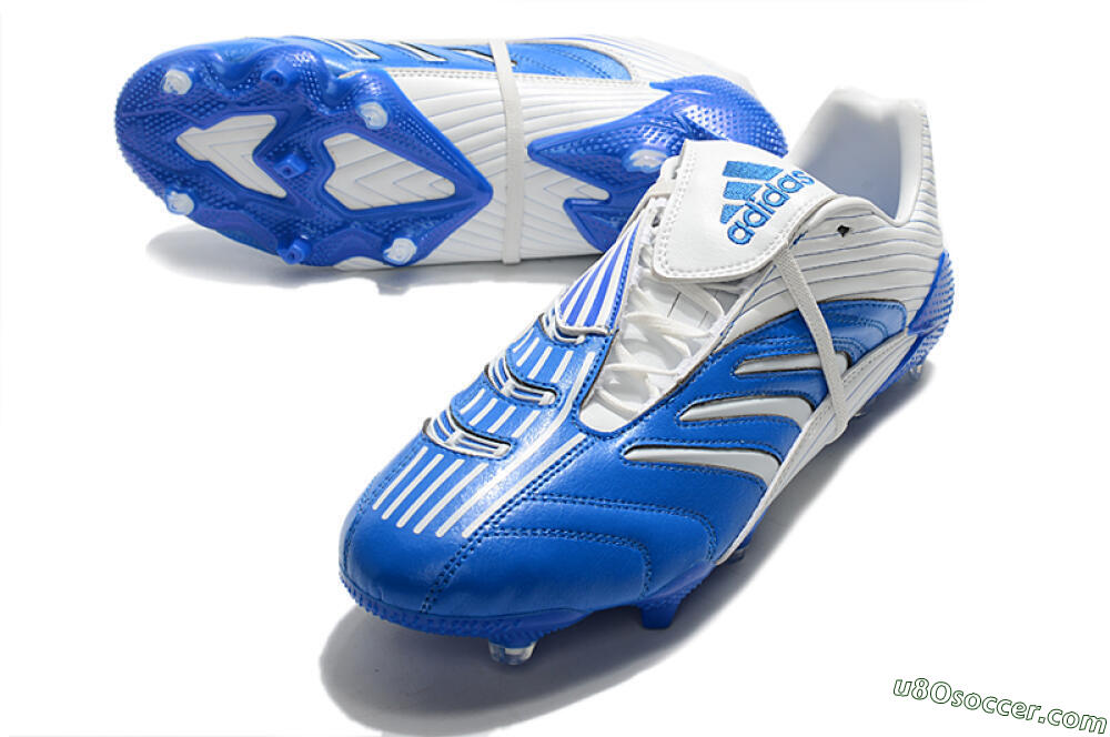 Adidas Predator Absolute 20 FG Firm Ground Soccer Cleats - Blue/White 3