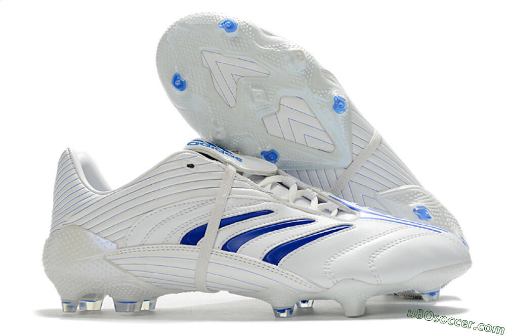 Adidas Predator Absolute 20 FG Firm Ground Soccer Cleats - White/Blue 1