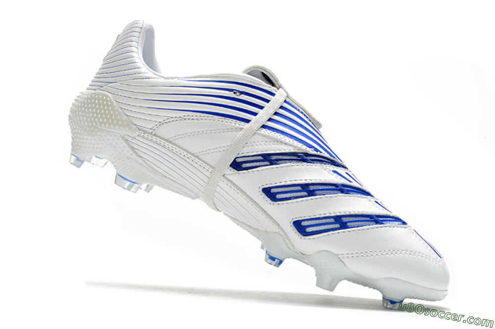 Adidas Predator Absolute 20 FG Firm Ground Soccer Cleats - White/Blue 4