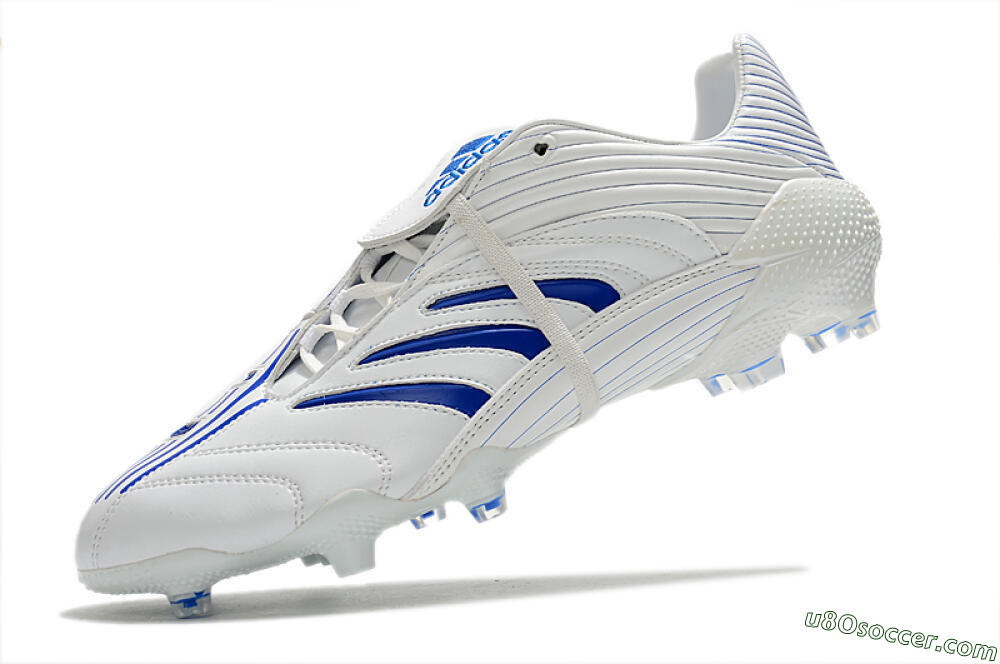 Adidas Predator Absolute 20 FG Firm Ground Soccer Cleats - White/Blue 5