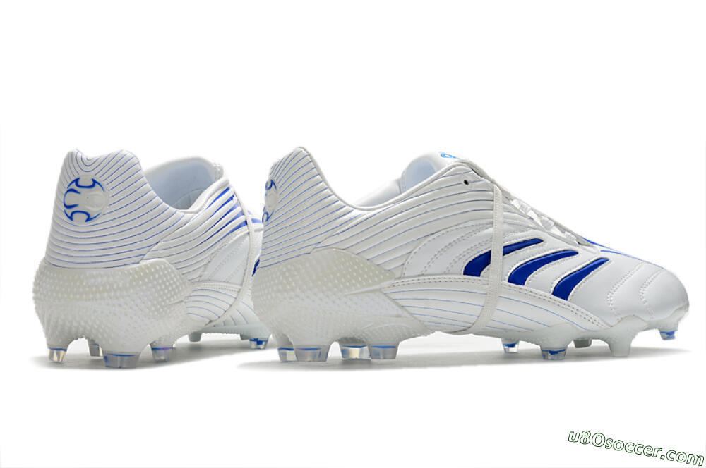 Adidas Predator Absolute 20 FG Firm Ground Soccer Cleats - White/Blue 6