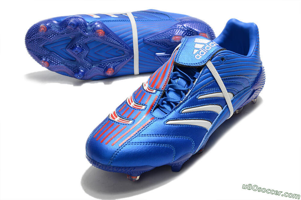 Adidas Predator Absolute 20 FG Firm Ground Soccer Cleats - Blue/White 3