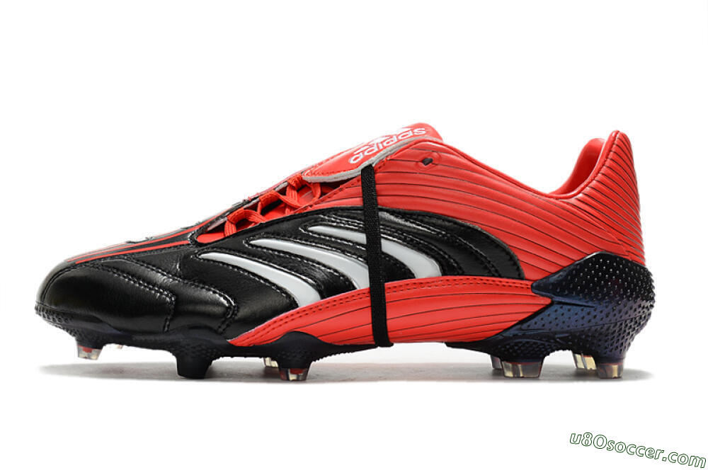 Adidas Predator Absolute 20 FG Firm Ground Soccer Cleats - Black/Red/White 2