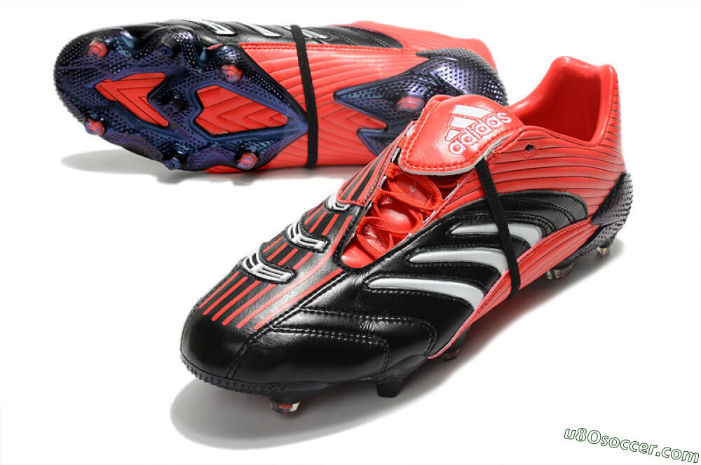 Adidas Predator Absolute 20 FG Firm Ground Soccer Cleats - Black/Red/White 3