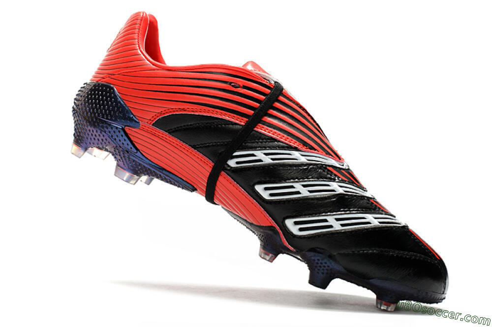 Adidas Predator Absolute 20 FG Firm Ground Soccer Cleats - Black/Red/White 4