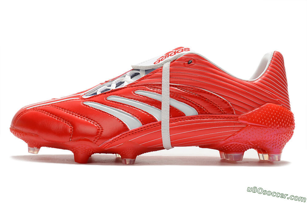 Adidas Predator Absolute 20 FG Firm Ground Soccer Cleats - Red/White 2